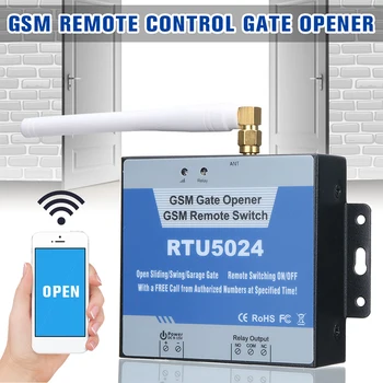 RTU5024 GSM Poarta de Deschidere a Comutatorului Releului fără Fir Control de la Distanță Ușa de Acces Timp de Antenă Gratuit Apel 850/900/1800/1900MHz de Deschidere a Ușii
