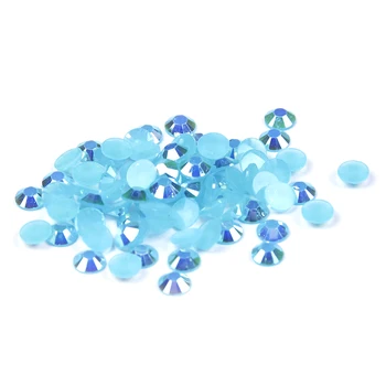 Rășină Pietre Aquamarine AB 500/1000buc 2-6mm Si Dimensiuni Mixte Non Remediere rapidă Lipici Pe Diamante Flatback Pietre Rotunde de Bijuterii DIY