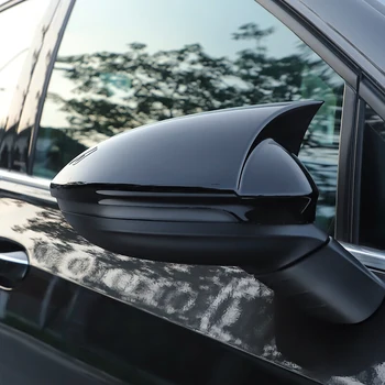 SHADNIGHT 2pc negru Lucios Oglinda Laterala Capacului exterior coajă modificarea părți Pentru Volkswagen Golf 6 Golf7/7.5 Golf 8 GTI R-line