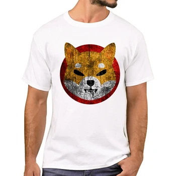 Shiba Inu Bărbați T-Shirt Retro Doge Criminal Shibarmy Imprimat Tricouri Cu Maneci Scurte Rece Token Pentru Luna Tricouri Amuzante Tee