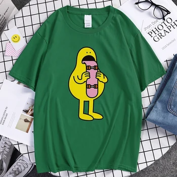 Shobu Tsuchiya Ilustrare Skateboard Printuri de Imprimare T-shirt manRetro Trend Tee Shirt Scurt sleeveT-tricou Supradimensionat de sex Masculin Tricouri
