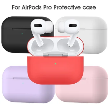 Silicon Casti Accesorii Pentru AirPods Pro Caz Tpu Funda Căști De Protecție Acoperă Pentru Apple Aer Păstăi Pro 3 PodsPro
