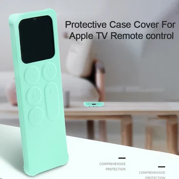 Silicon de Protecție Caz Acoperire Piele Pentru Apple TV 4 Control de la Distanță plin de culoare Înveliș rezistent la Șocuri Piele Maneca