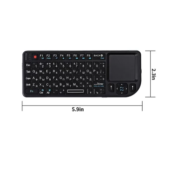 Spaniolă/rusă/engleză 3 in 1 Mini Handheld 2.4 G RF Wireless Tastatura Cu Touchpad Mouse-ul Pentru PC, Notebook-uri Smart TV Box