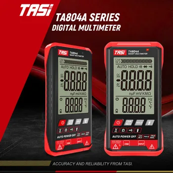 TASI TA804A Multimetru Digital Profesional Auto Tester True RMS Multimetru Ultra-Subțire Inteligent OHM NCV Tensiune Metru