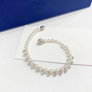 Tendința Perle Brățară S925 Argint Bijuterii Copie 1:1, COMOARA Peals Bratara Magnetica wholeSet Cadou Pentru Femei Cu Logo-ul