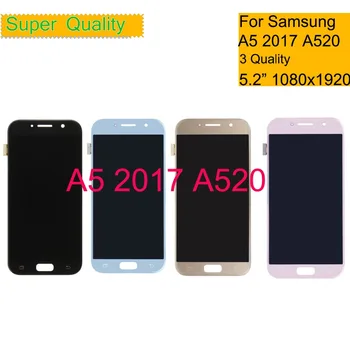 TFT OLED, AMOLED LCD pentru SAMSUNG Galaxy A5 2017 Display Touch Screen Digitizer A520 A520F SM-A520F Inlocuire LCD