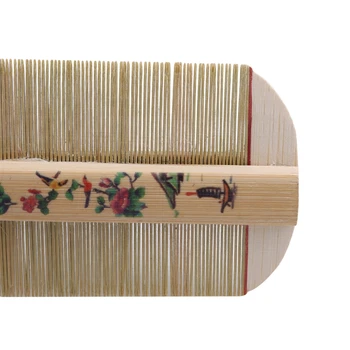 Tradiționale Bambus Pieptene Păduchi Manual Dens Pieptene Crescut Elimina Mâncărime Decopertarea Cap De Purici Infectați Piepteni