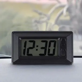 Ultra-subțire LCD Display Digital Mașină de Bord Vehicul Ceas Calendar Portabil Mini Timer Calendar de Afișare Alarmă Ceas Electronic