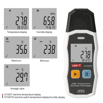 UNITATEA de Temperatură și Umiditate Recorder UT330T UT330TH USB data Logger Senzor de Umiditate Termometru Alimentar de Înaltă Precizie