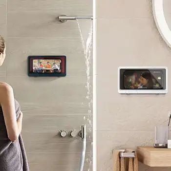 Universal de Baie, Toaletă Mobil rezistent la apa Suport de Telefon Mobil Caz de Montare pe Perete Cutie de Depozitare Nr Foraj Caz Pentru Sub 6.8 inch