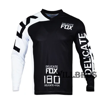 Unul nou Delicate Fox 180 De Rasă Jersey Motocross cu Motociclete Maneca Lunga Barbati Munte Biciclete Offroad Vara T-shirt