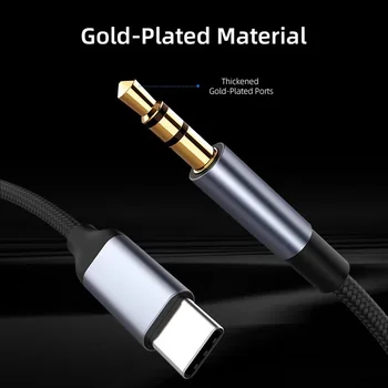 USB de Tip C de sex Masculin Aux Cablu Audio 3.5 mm 3.5 mm Difuzor Cablul Pentru Căști Căști iPhone 11 Pro XS Max X XR 8 7 Sârmă Vorbitor