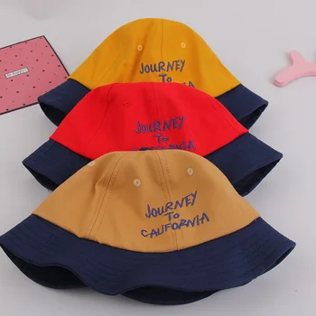 Vara Bumbac Zâmbet Copii Găleată Pălărie Fețe Scrisoare Fată Băiat În Aer Liber Panama Copil Baby Bob Pescar Pălărie De Călătorie De Pescuit Capac