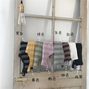 Versiunea coreeană de Vară Ca Bază, Uzura Versatil Tricotat Sling Afara, Fata 2021 Slim Stripe Interior cu Mici Vesta