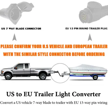 Vânzare fierbinte NOI de Vehicule 7-Modul Plug Europene 13-Pini Conector Rotund Trailer Lumina Convertor de Înaltă Calitate