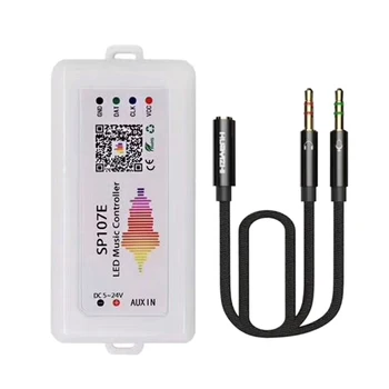 WIFI RGB SP107E Pixel IC SPI Muzica Controler Bluetooth pentru WS2812 SK6812 SK9822 RGBW APA102 LPD8806 Benzi DC5-24V