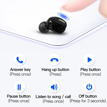 X9 Mini 5.0 Cască Bluetooth Sport Jocuri cu Cască cu Microfon Wireless căști Handsfree Stereo Auriculare Pentru Toate Telefoanele Xiaomi
