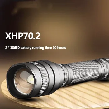 XHP120.2 Flash de Lumină cu Zoom Lanterna Tactice LED 8000lm 18650 Baterie 10Hour rezistent la apa de Înaltă Calitate în aer liber Felinar Lumina