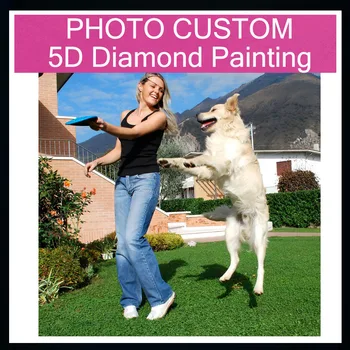XIAOYU Foto Personalizare 5D DIY Complet Pătrat/Diamant rotund Pictura Mozaic goblen Kit Decorare Perete Pandantiv