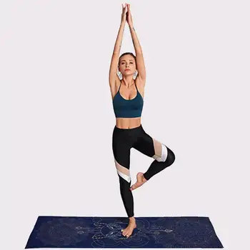 Yoga unic non-alunecare mat Yoga de fitness mat (cu poziționarea linie) Yoga mat pierdere în greutate de fitness se întinde interior sport slabire