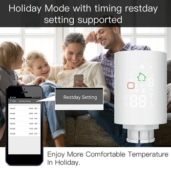 ZigBee Radiator De Acționare Termostat Programabil Robinet Termostatic Pentru Radiator Prin Smart Gateway Pentru Alexa/Start Google
