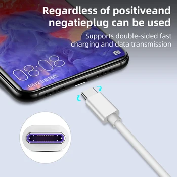 Încărcare rapidă 5A USB de Tip C Cablu Pentru Samsung S20 S9 S8 Xiaomi, Huawei P30 Pro Încărcare Telefon Mobil Sârmă USB-C Cablu de încărcare
