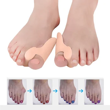 1-4Pair Silicon Gel Degetul mare Corector de Inflamație la picior Deget de la picior Protector Separator de Hallux Valgus Degetul Îndreptat Picior de Îngrijire Relief Tampoane