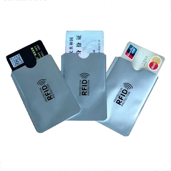 1 buc/ 10 buc Folie de Aluminiu Anti-demagnetizare Cardului RFID Protectie Geanta NFC Credit Card Anti-furt Perie Carte de IDENTITATE Protector