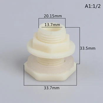 1 buc ABS ID 20mm 25mm 32mm Pește Conector Conducta de Golire a Rezervorului de Accesorii Acvariu Articulațiilor Apă Fitinguri pentru Țevi de 1/2 Inch 3/4