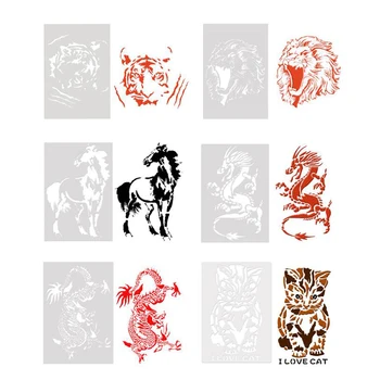 1 buc Animale de Stratificare Sabloane Pentru Pereti Pictura Scrapbooking Album Timbre Decorative Relief Cărți de Hârtie DIY Meșteșug Instrumente
