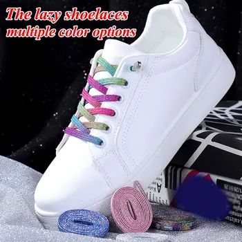 1 Perechi Noi Femeile Nu-și lege Șireturile de Pantofi Accesorii Plat Adidas Șireturile de Pantofi Lega Coarda Pantofi Șireturi Casual Colorate Pantofi cu Șireturi