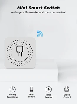 10/16A Mini Smart Wifi DIY Switch-ul 2 Modul de Control Acasă Inteligent Universal Modulul Funcționează Cu Alexa Google Acasă Inteligent App de Viață