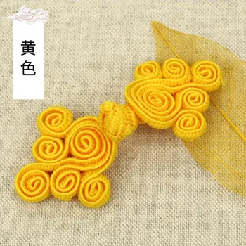 10 BUC 7*3 CM Retro Chineză Șase Roți Manual Broasca Butoane Cheongsam Pânză Buton Strat Stil Etnic Tang Butonul Costum