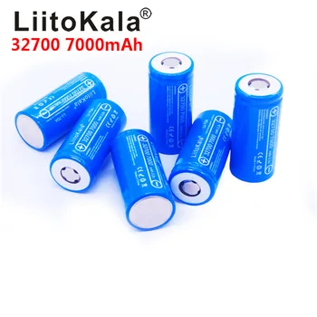 100buc LiitoKala 32700 celule lifepo4 7000 mah 3.2 V baterie reîncărcabilă cu vârf plat LiFePO4 pentru lanterna 32700 baterie 6500