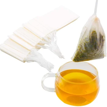 100buc Non-țesute sac de filtrare decocting medicina drojdia, sac de ceai, supă de sac, medicina chineză sac baie de picioare, geanta plic