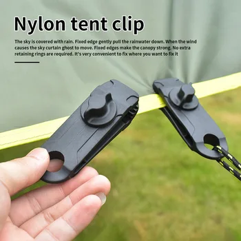 10buc Clipuri Prelata Clip Tent Cort Catarama de Fixare din Nylon în aer liber Camping Tent Cârlig Vânt Coarda Barb Clip 8.5x2.8x2.6cm