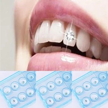 10buc Diamant Bur Dentare Materiale de Albire a Dintilor Știfturi Proteza Acrilica Dinți Cristal Ornament Igienă Orală Dinte Decor Cald