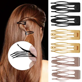 10buc Dublu de prindere Agrafe de Par de Metal Snap Agrafele de Păr Instrumente de Styling Pentru Femei Fete de Păr Cleme Laterale anti-alunecare Cleme de Par