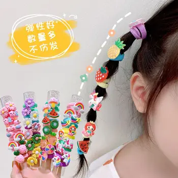 10BUC/lot Nou coreean Vânzare Fierbinte Copii Benzile de Păr Elastice Fete Drăguț Dulce de Culoare Cadouri Bentițe de Desene animate Accesorii de Par