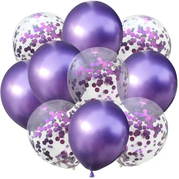 10buc/Set Multicolor Confetti Latex, Baloane Nunta Decor de 12 țoli Balon Copil de Dus Happy Birthday Party Decor Consumabile