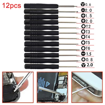 12pcs Multi-Funcție Magnetice de Precizie Set de Șurubelniță Pentru IPhone7 Calculator Comprimat de Reparare Smartphone Tableta Repararea Setul de Unelte