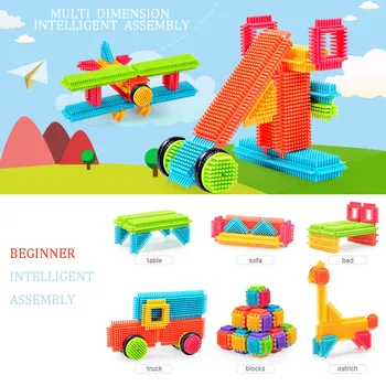 150pcs Construi Jucărie Peri Forma Blocuri 3d Puzzle Imaginația Construi Cu Mâna copil Copil Montessori Jucărie de Învățământ Jouet