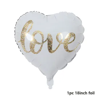 18inch Rotund Alb Mr Mrs Scrisoare de Dragoste Balon de Folie de Mireasa Mariage Decoratiuni de Nunta Ballon Ziua Îndrăgostiților Eveniment Consumabile Partid