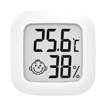 1buc LCD Digital de Temperatură și Umiditate Metru Acasă Interioară în aer liber Higrometru Termometru cu Statie Meteo cu Ceas