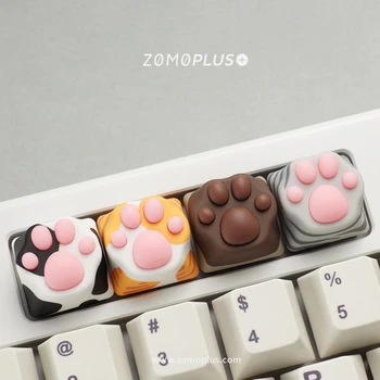 1buc Pisica Drăguț Laba Forma Personalizate Mecanice Keyboard Keycap ABS Silicon Keycap Cherry MX Arborelui Tasta Caps Anime OEM Înălțime