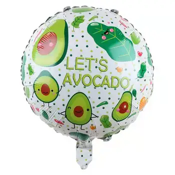 1pcChildren Zi de Jucărie Decor Petrecere de Ziua de Decor Speciale în Formă de Avocado Forma de Vara cu Fructe Tropicale de Film de Aluminiu Mingea