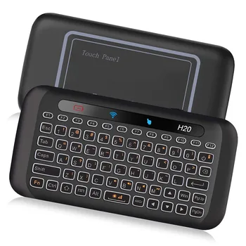 2.4 Ghz Mini Tastatura Wireless Cu Touchpad Mouse Combo 7 Culoare Regla Auto-Rotație Atingeți Panou De Telecomandă De Mână Mouse-Ul