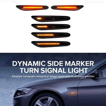 2 BUC Dinamică Led Lumina de Semnalizare de poziție Laterale Secvențială Lampă de Semnalizare pentru BMW E36 E46 E60 E61 E90 E91 E92 E93 X1 E84