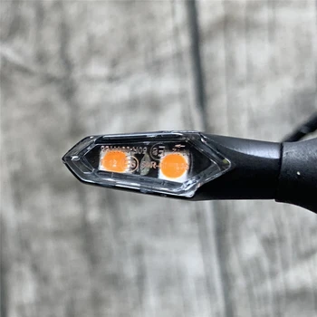 2 buc Retro Mini CONDUS Motocicleta de Semnalizare Lumina Super-Luminos Modificat Aliaj de Aluminiu Ochelari Flasher Certificat CE Indicatori